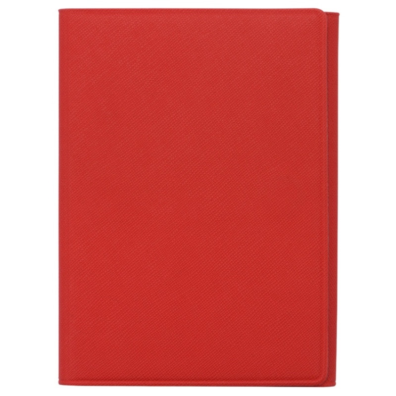 Обложка на магнитах для автодокументов и паспорта "Favor", красная/серая