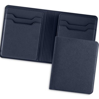 Картхолдер с отделением для бумажных денег "Favor", темно-синий