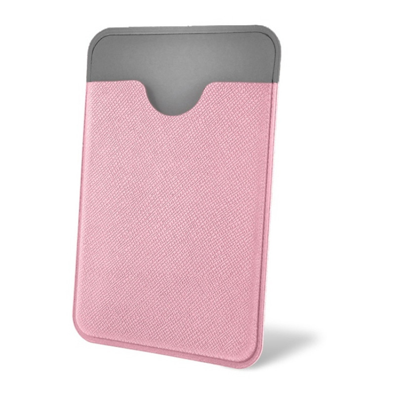 Чехол-картхолдер Favor на клеевой основе на телефон для пластиковых карт и и карт доступа, розовый