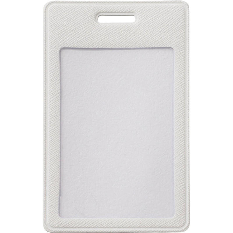 Бейдж с рулеткой-карабин "Favor", белый