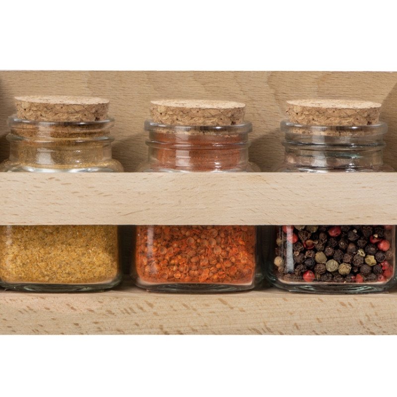 Набор Delicio из трех специй в подставке из бука