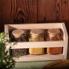 Набор Delicio из трех специй в подставке из бука