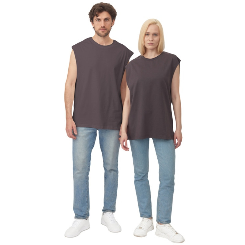 Майка оверсайз «Berlin», унисекс, темно-серый