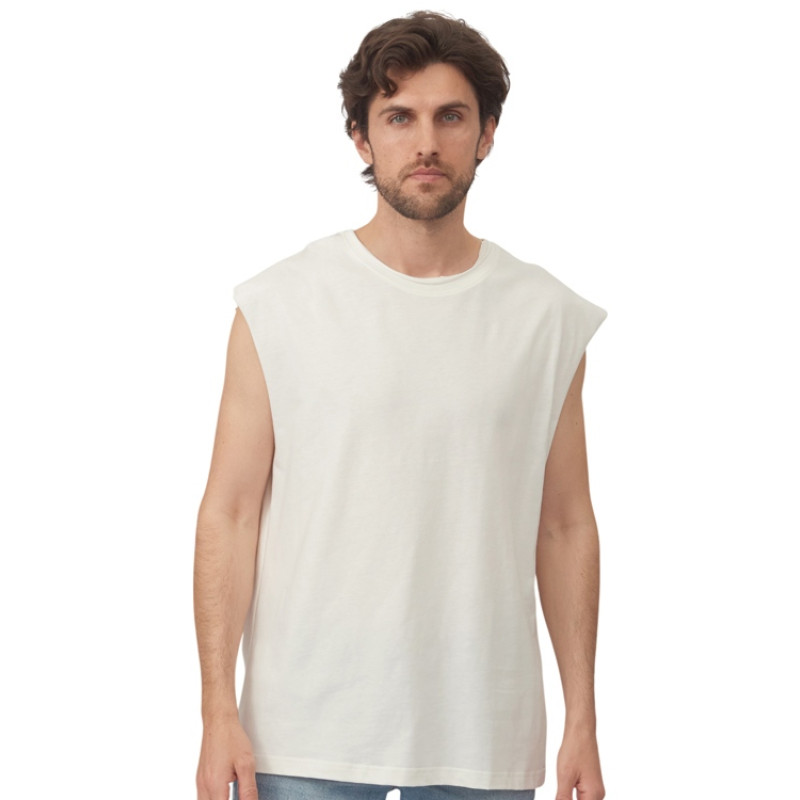 Майка оверсайз «Berlin», унисекс, молочный