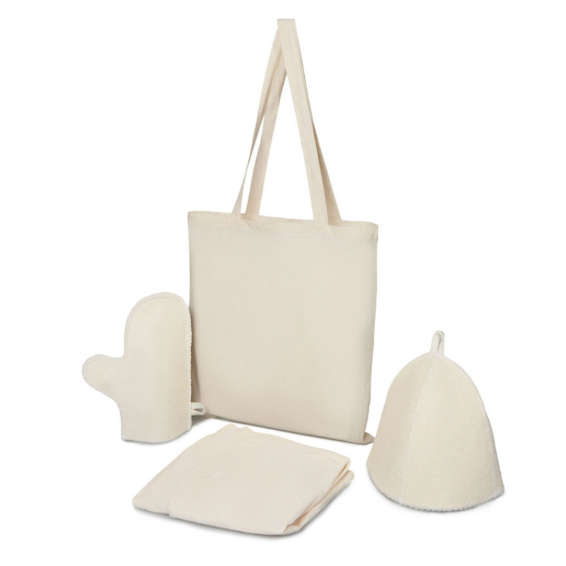 Банный набор с килтом "Healing Light", мужской, белый Банный набор с килтом "Healing Light", мужской, белый