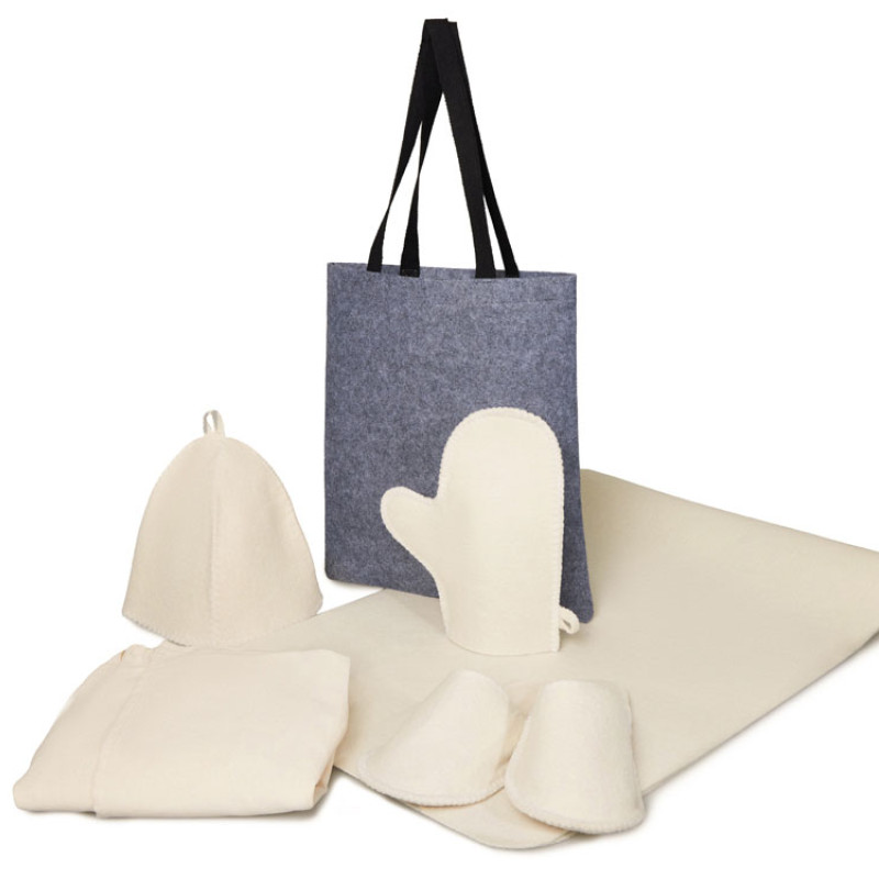 Банный набор с килтом "Healing", мужской, белый Банный набор с килтом "Healing", мужской, белый