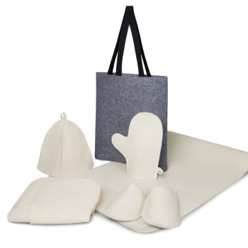 Банный набор с парео "Healing", женский, белый