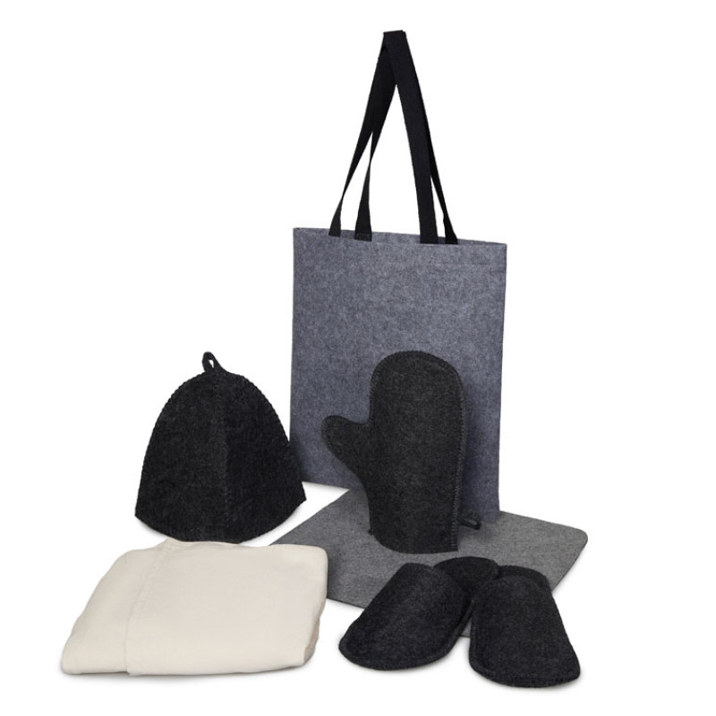 Банный набор с парео "Healing", женский, серый Банный набор с парео "Healing", женский, серый