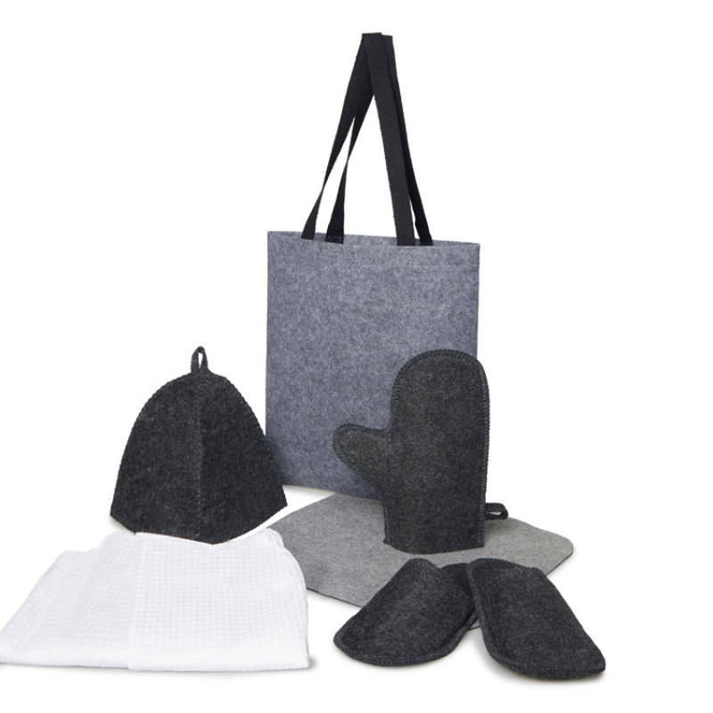 Банный набор с килтом "Healing", мужской, серый Банный набор с килтом "Healing", мужской, серый