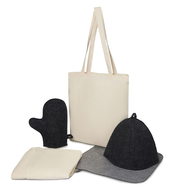 Банный набор с парео "Healing Light", женский, серый Банный набор с парео "Healing Light", женский, серый