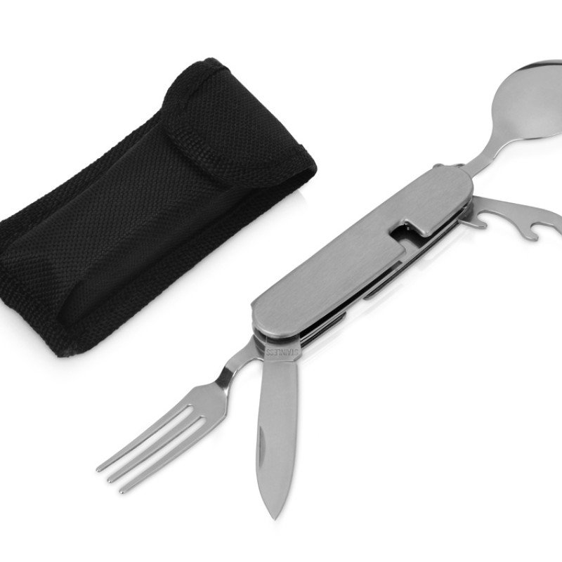 Набор с термосом, кружкой, пледом и рюкзаком, синий