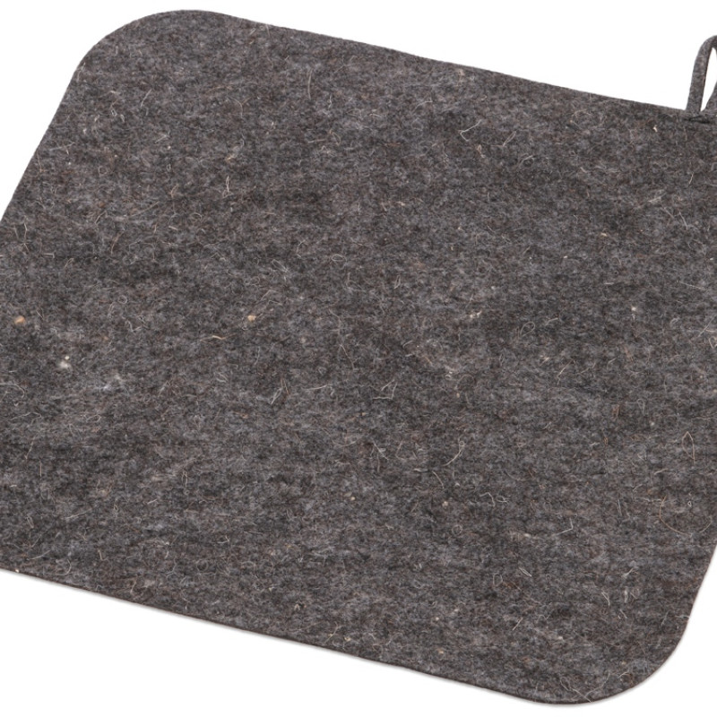 Банный набор из шапки, рукавицы и коврика "Calm", серый