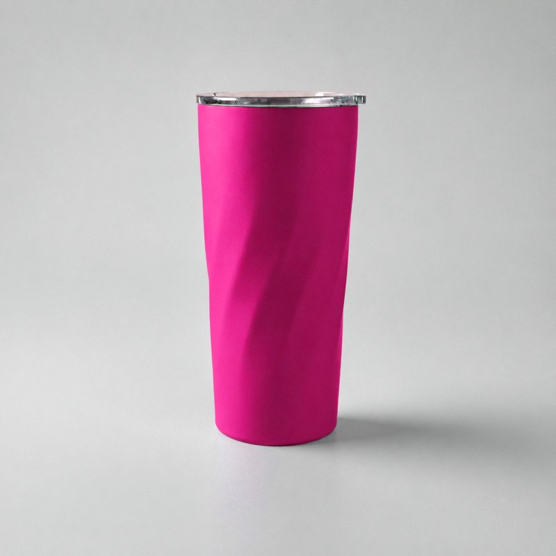 Подарочный набор "FAMILY" с термосом и термокружкой, розовый