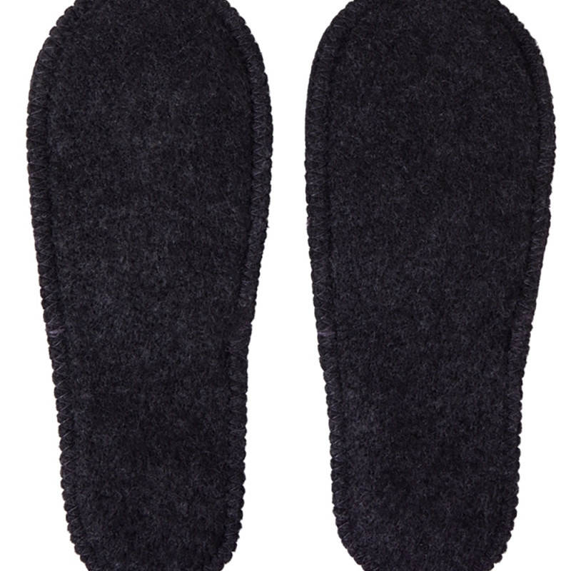 Тапочки белые/серые с отворотом без вышивки