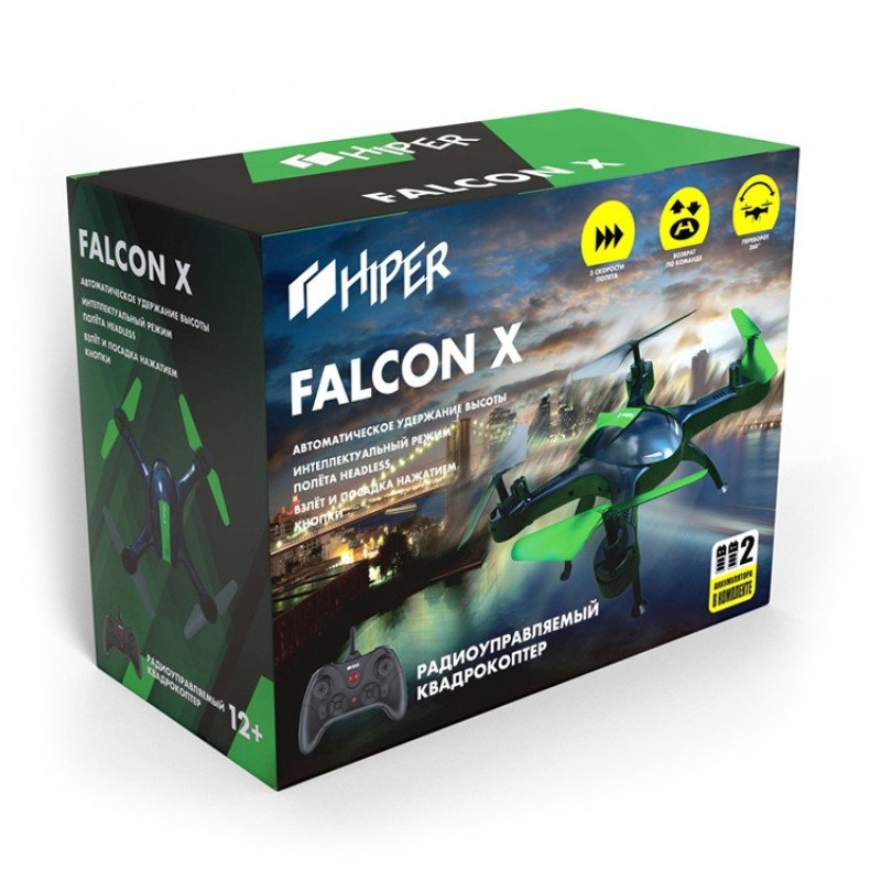 Радиоуправляемый квадрокоптер HIPER "FALCON X" Радиоуправляемый квадрокоптер HIPER "FALCON X"