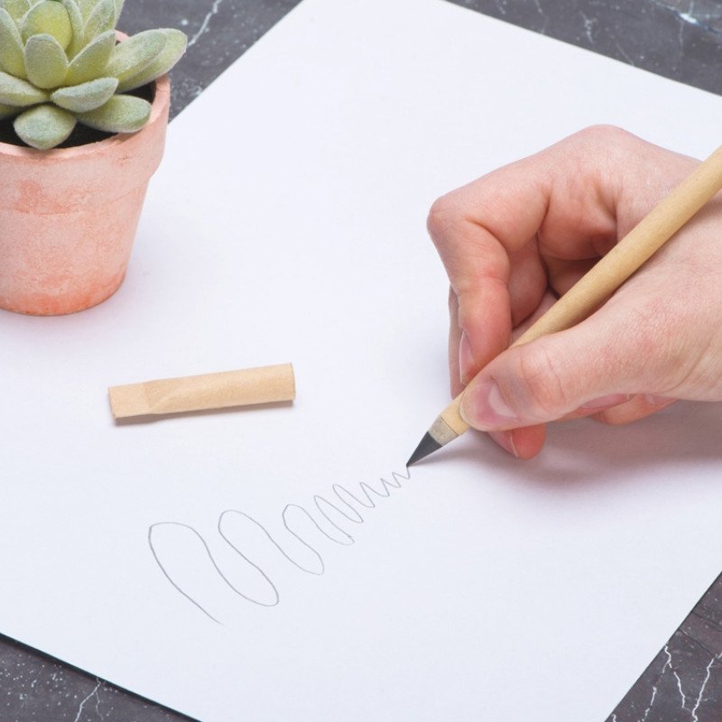 Вечный карандаш из переработанной бумаги "Recycled pencil", натуральный Вечный карандаш из переработанной бумаги "Recycled pencil", натуральный