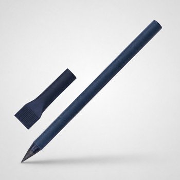 Вечный карандаш из переработанной бумаги "Recycled pencil", темно-синий