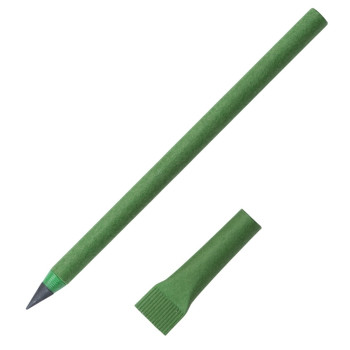 Вечный карандаш из переработанной бумаги "Recycled pencil", зеленый классический