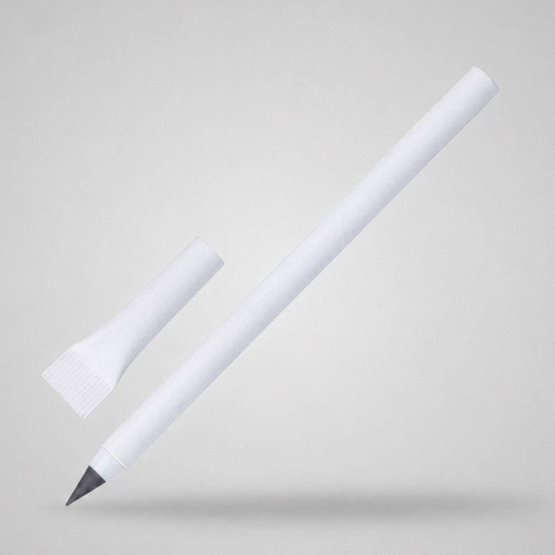 Вечный карандаш из переработанной бумаги "Recycled pencil", белый (Р)