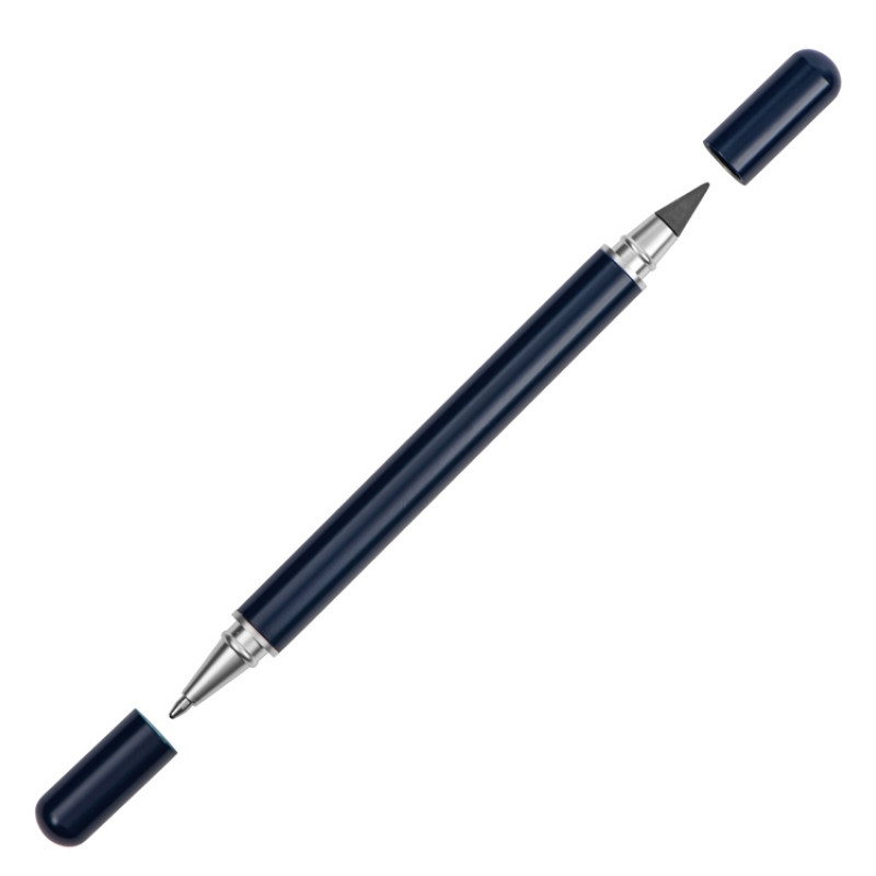 Металлическая ручка и вечный карандаш "Van Gogh", темно-синий Металлическая ручка и вечный карандаш "Van Gogh", темно-синий