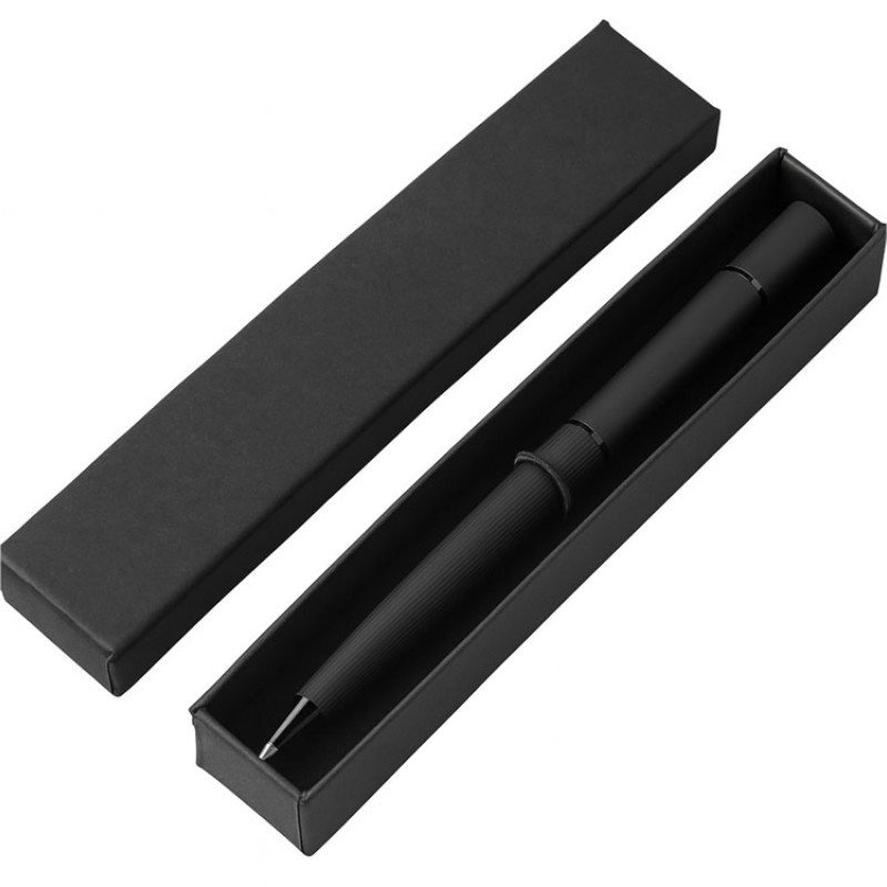 Металлическая ручка и вечный карандаш "Gauguin", софт-тач, черный