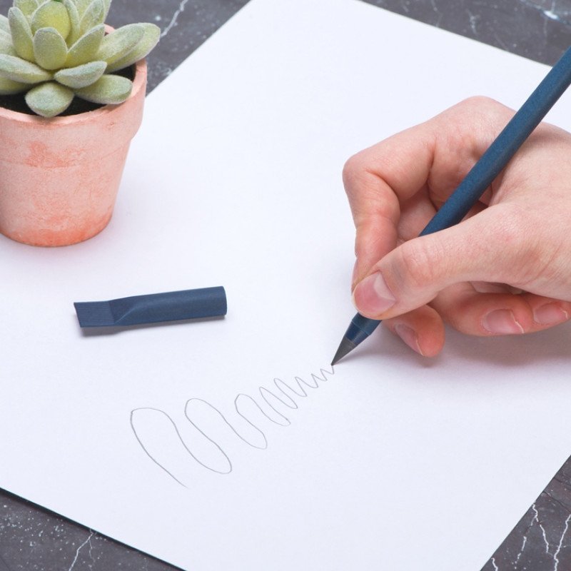 Вечный карандаш из переработанной бумаги "Recycled pencil", темно-синий Вечный карандаш из переработанной бумаги "Recycled pencil", темно-синий