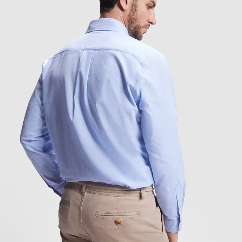 Рубашка мужская "Oxford", небесно-голубой