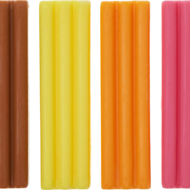 Набор Съедобный пластилин 4 кусочков (без ножа)