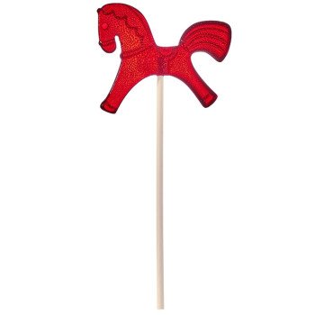 Леденец "Лошадка", красный со вкусом вишни, 21 гр.