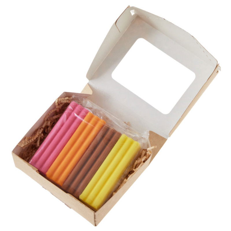 Набор Съедобный пластилин 4 кусочков (без ножа)