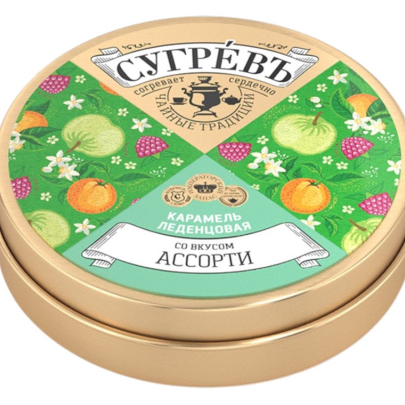 Ж/б монпансье СУГРЕВЪ ассорти