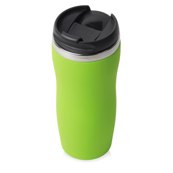 Термокружка "Double wall mug C1", soft touch, 350 мл, зеленое яблоко