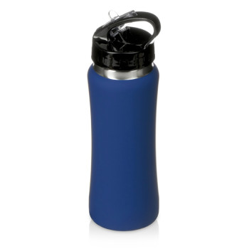 Бутылка для воды "Bottle C1", сталь, soft touch, 600 мл, темно-синий