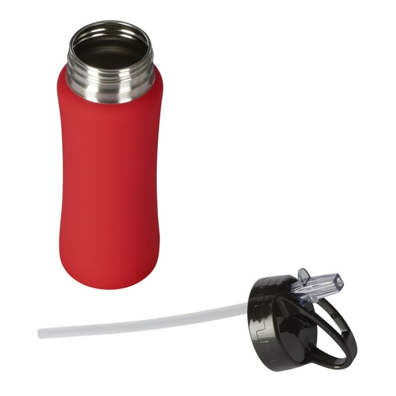 Бутылка для воды "Bottle C1", сталь, soft touch, 600 мл, красный Бутылка для воды "Bottle C1", сталь, soft touch, 600 мл, красный