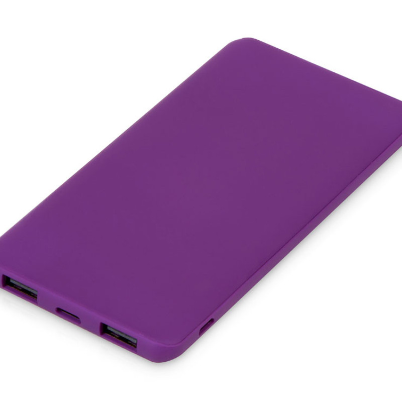 Подарочный набор с термосом и повербанком С1, фиолетовый