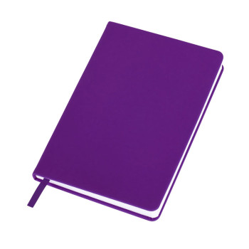 Бизнес-блокнот C2 софт-тач, твердая обложка, 128 листов, фиолетовый