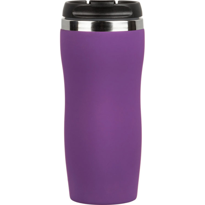 Термокружка "Double wall mug C1", soft touch, 350 мл, фиолетовый (Р)