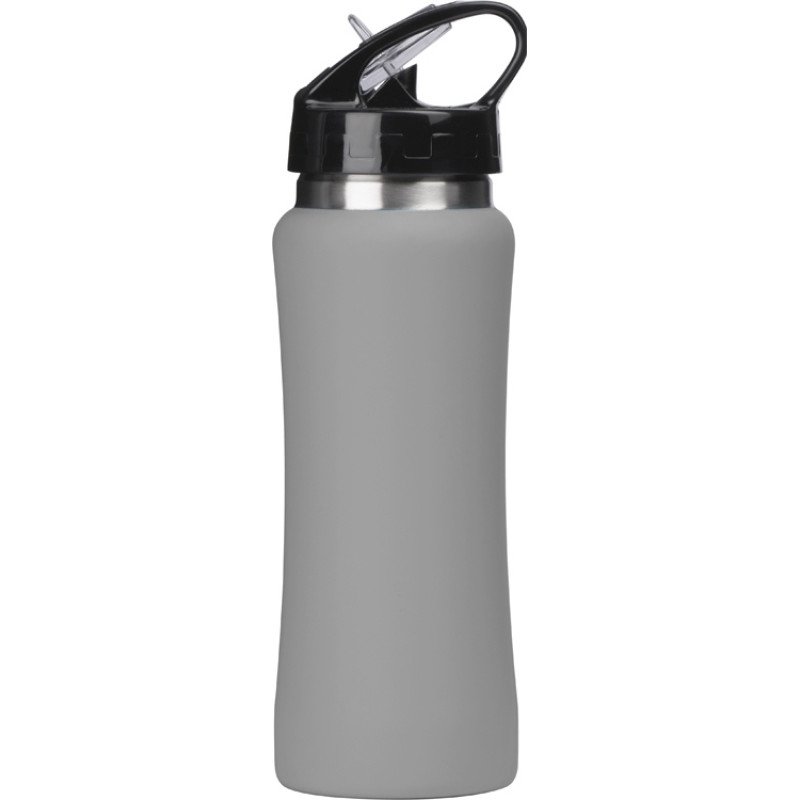 Бутылка для воды "Bottle C1", сталь, soft touch, 600 мл, серый