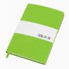 Бизнес-блокнот C1 софт-тач, гибкая обложка, 128 листов, зеленое яблоко