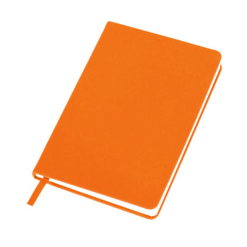 Бизнес-блокнот C2 софт-тач, твердая обложка, 128 листов, оранжевый