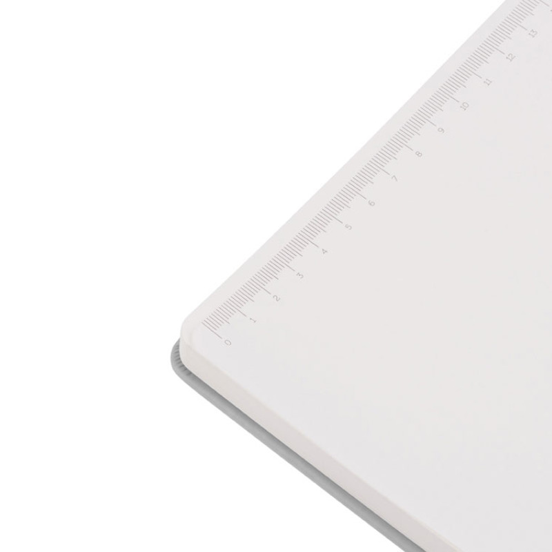 Бизнес-блокнот C2 софт-тач, твердая обложка, 128 листов, серый