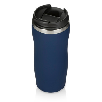 Термокружка "Double wall mug C1", soft touch, 350 мл, темно-синий