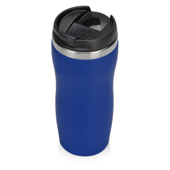 Термокружка "Double wall mug C1", soft touch, 350 мл, синий (Р)