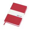Бизнес-блокнот C2 софт-тач, твердая обложка, 128 листов, красный