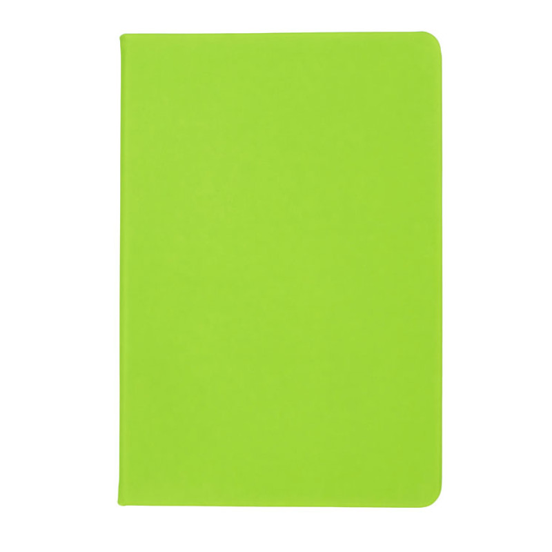 Бизнес-блокнот C2 софт-тач, твердая обложка, 128 листов, зеленое яблоко