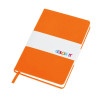 Бизнес-блокнот C2 софт-тач, твердая обложка, 128 листов, оранжевый