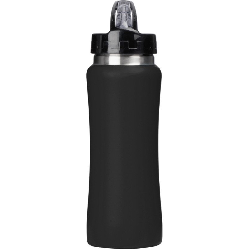 Бутылка для воды "Bottle C1", сталь, soft touch, 600 мл, черный Бутылка для воды "Bottle C1", сталь, soft touch, 600 мл, черный