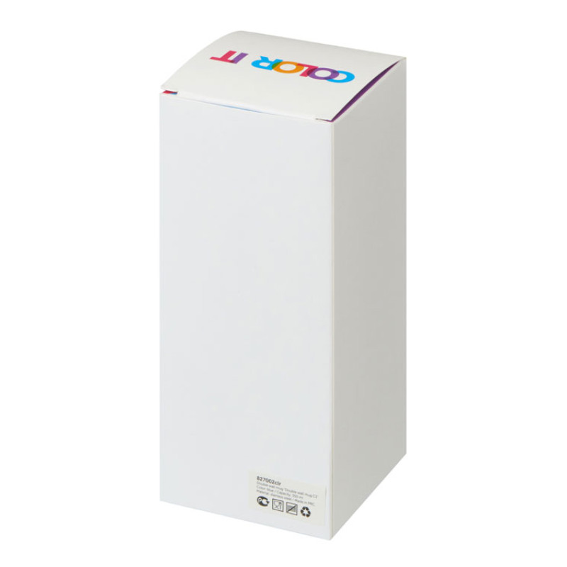 Термокружка "Double wall mug C1", soft touch, 350 мл, синий (Р)