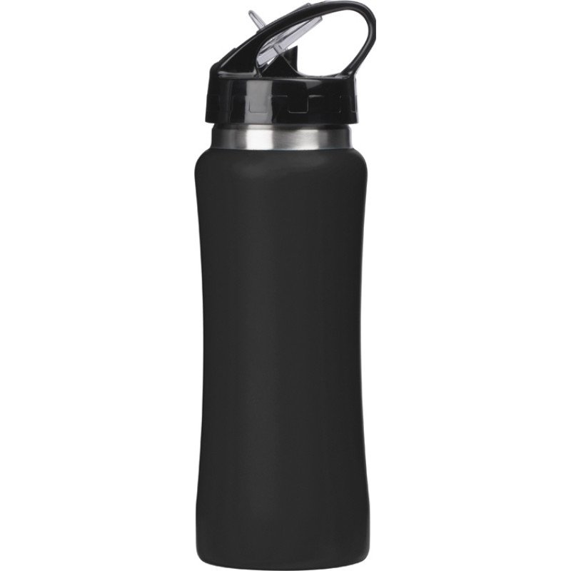 Бутылка для воды "Bottle C1", сталь, soft touch, 600 мл, черный Бутылка для воды "Bottle C1", сталь, soft touch, 600 мл, черный