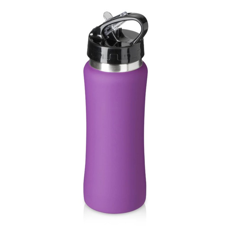 Бутылка для воды "Bottle C1", сталь, soft touch, 600 мл, фиолетовый